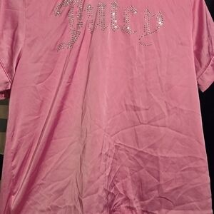 Juicy Couture Pink Top with Rhinestone Detail